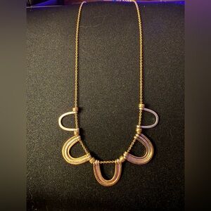 Plunder “Kendall” Necklace Elegant Gold and Silver NIB